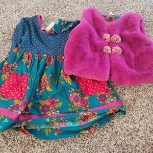 Matilda Jane size 2 dress and vest